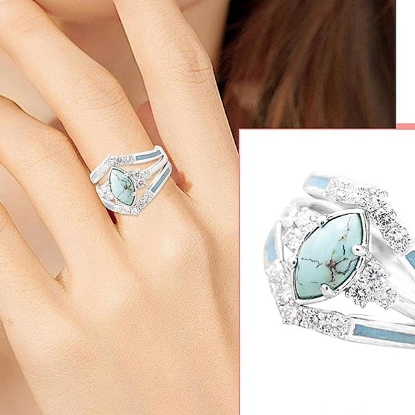 Vrouwenmode dagelijkse zuivere kleurenring